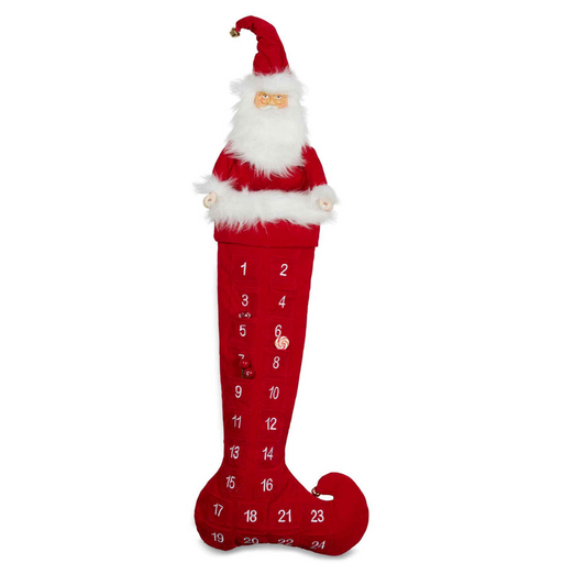 Santa Advent Stocking 100cmH