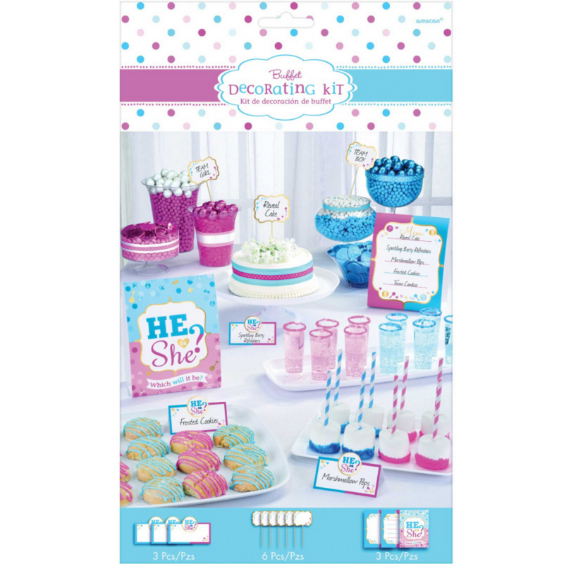 Girl or Boy? He or She? BuffetTable Decorating Kit