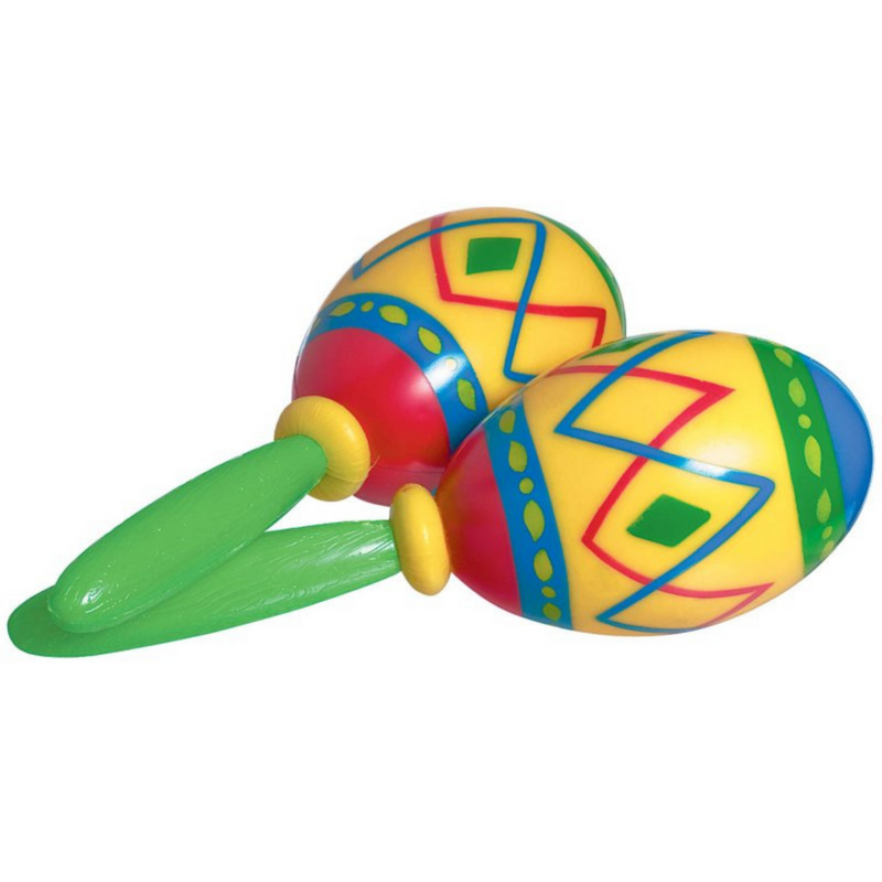 Fiesta Maracas Favor - Plastic 2pk