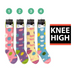 Microfiber Ladies Dots Knee Socks