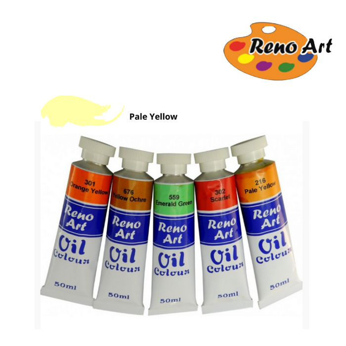 Reno Oil Colours Pale Yellow 50ml
