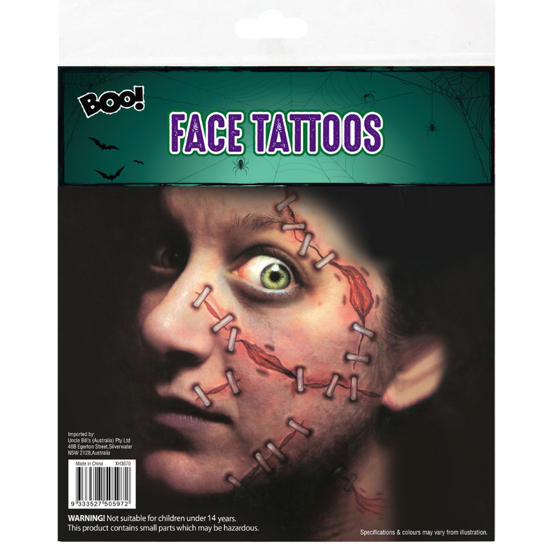 Halloween Face Tattoo Assorted