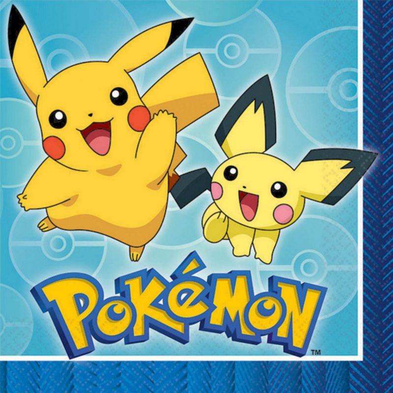Pokemon Core Lunch Napkins 16Pk