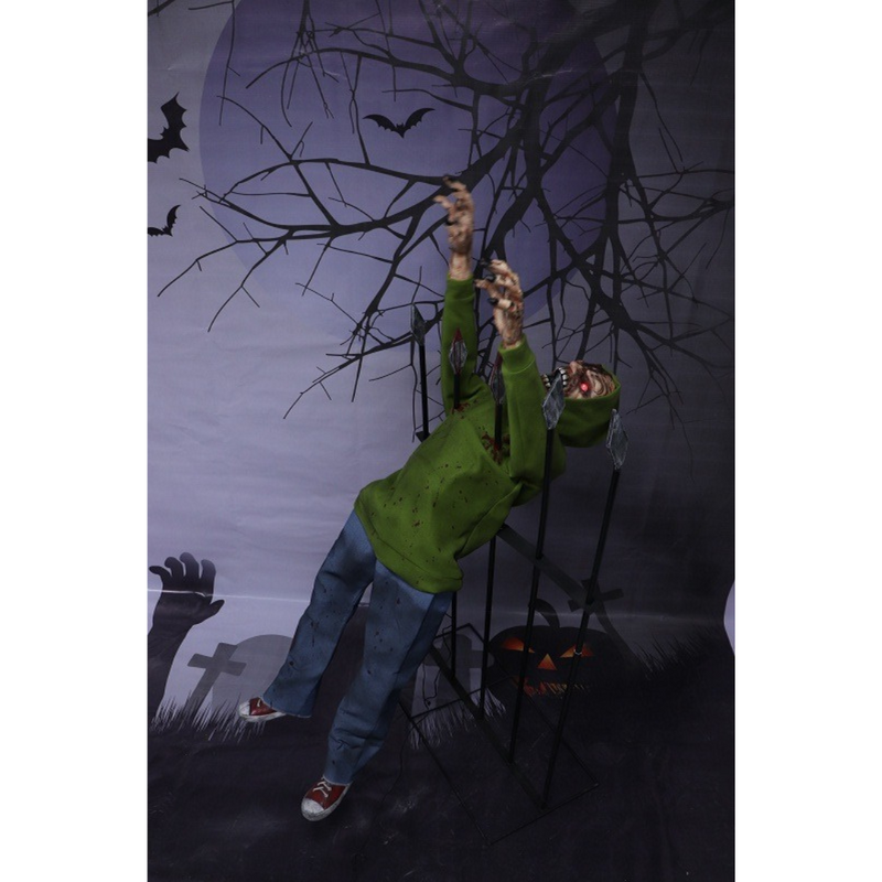 Animated Impaled Zombie 130cm