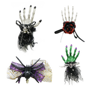 3D Hairclip Spider/Finger 4 Asstd