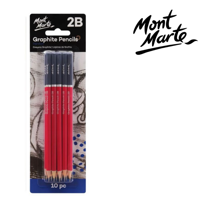 Mont Marte Graphite Pencils 2B 10pc