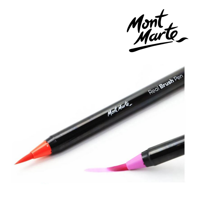 Mont Marte Real Brush Pens 12pc