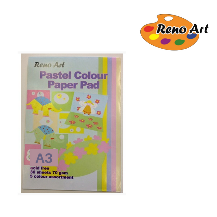 Pastel Colour Paper Pad A3