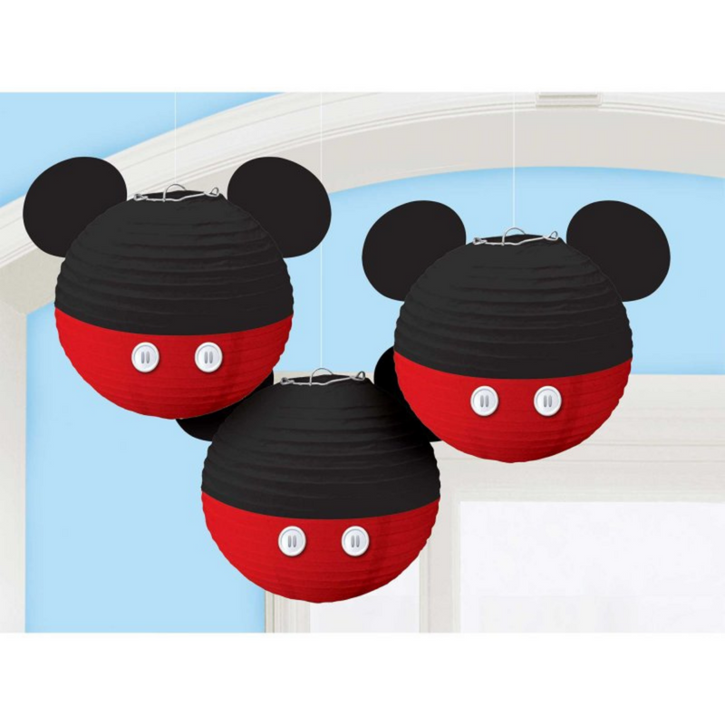Mickey Mouse Forever Paper Lanterns & Ears 3Pk