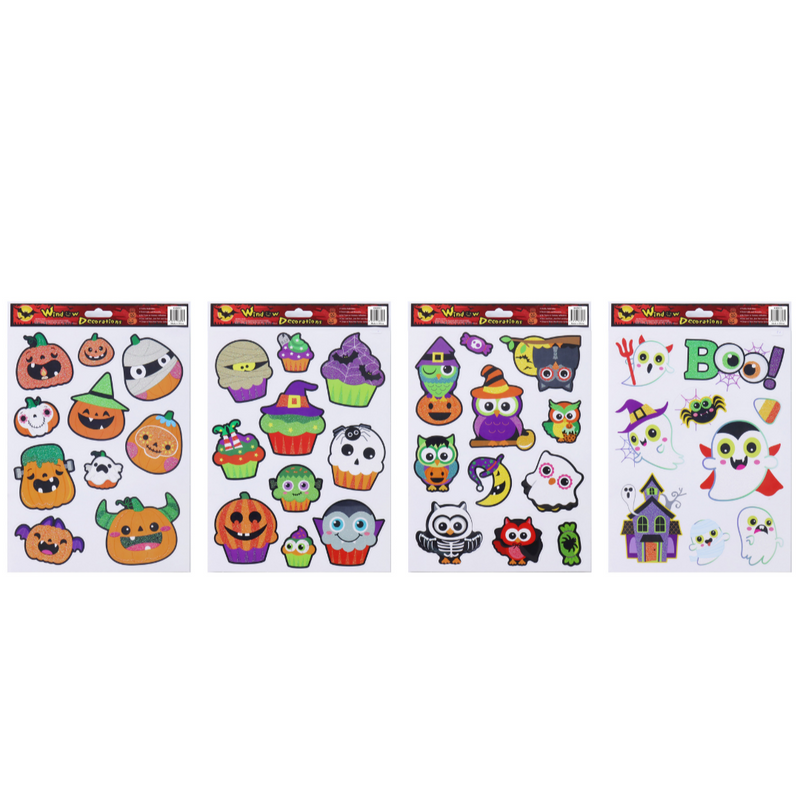 Halloween Glitter Window Sticker 30cm