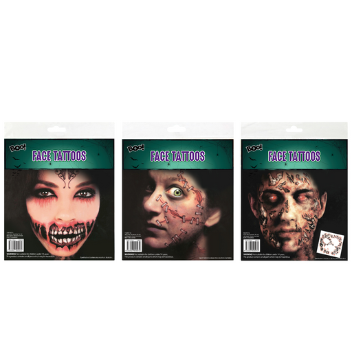 Halloween Face Tattoo Assorted