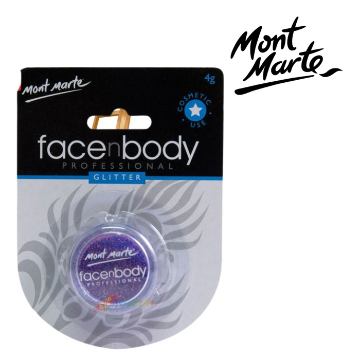 Mont Marte Face n Body Glitter 4g - Irridescent Purple