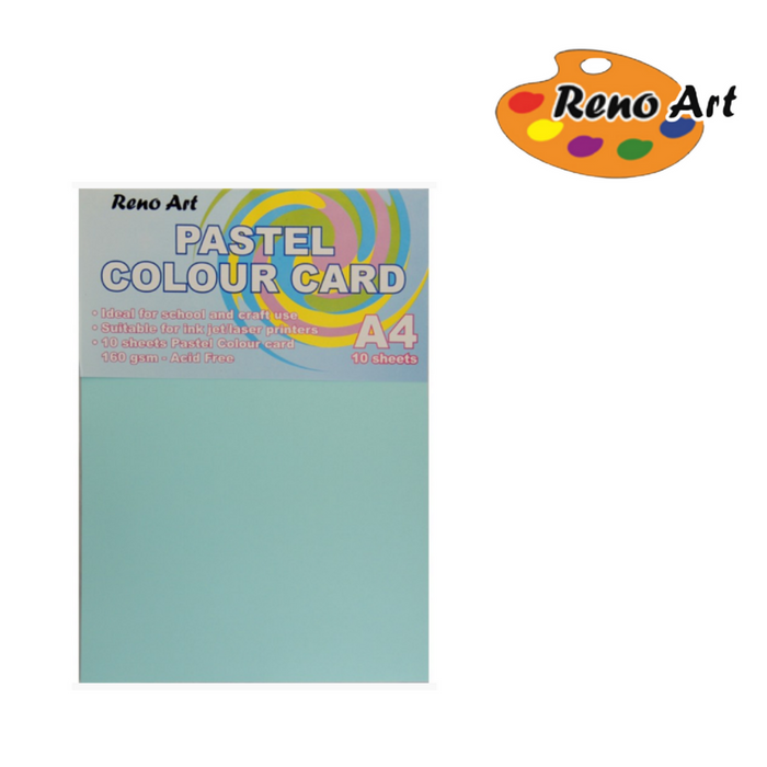 Pastel Colour Card Blue A4
