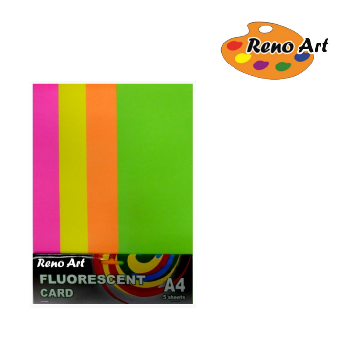 Fluorescent Asst Card A4
