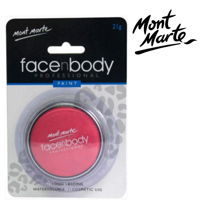 Mont Marte Face and Body Paint Pink 21g