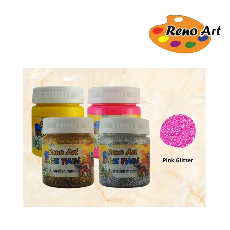 Reno Face Paint Glitter Pink 40ml