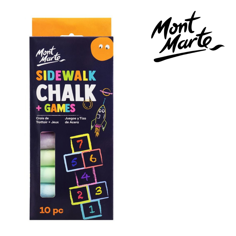 MM Sidewalk Chalk and Games 10pc