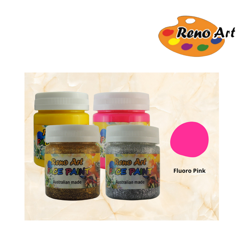 Reno Face Paint Fluoro Pink 40ml