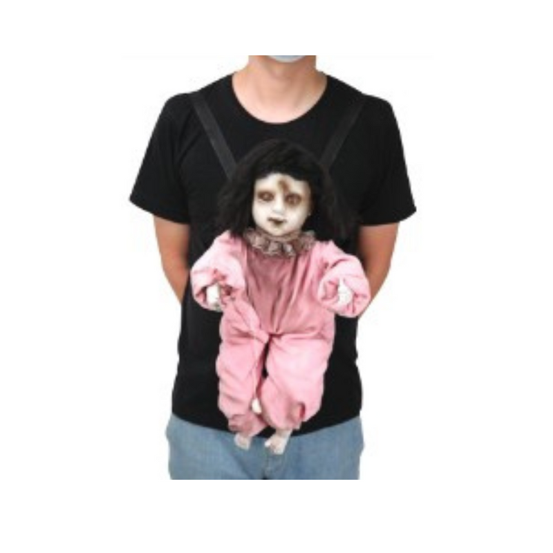 Creepy Strap On Doll With Sound