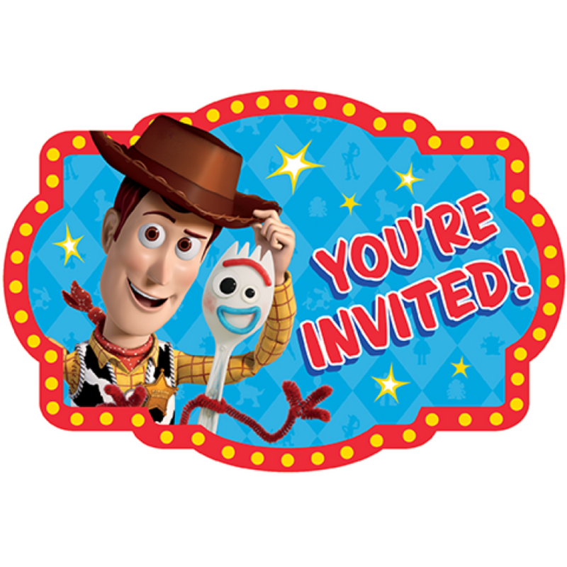 PARTY CARDS™ Toy Story 4 Post Card Invitations
