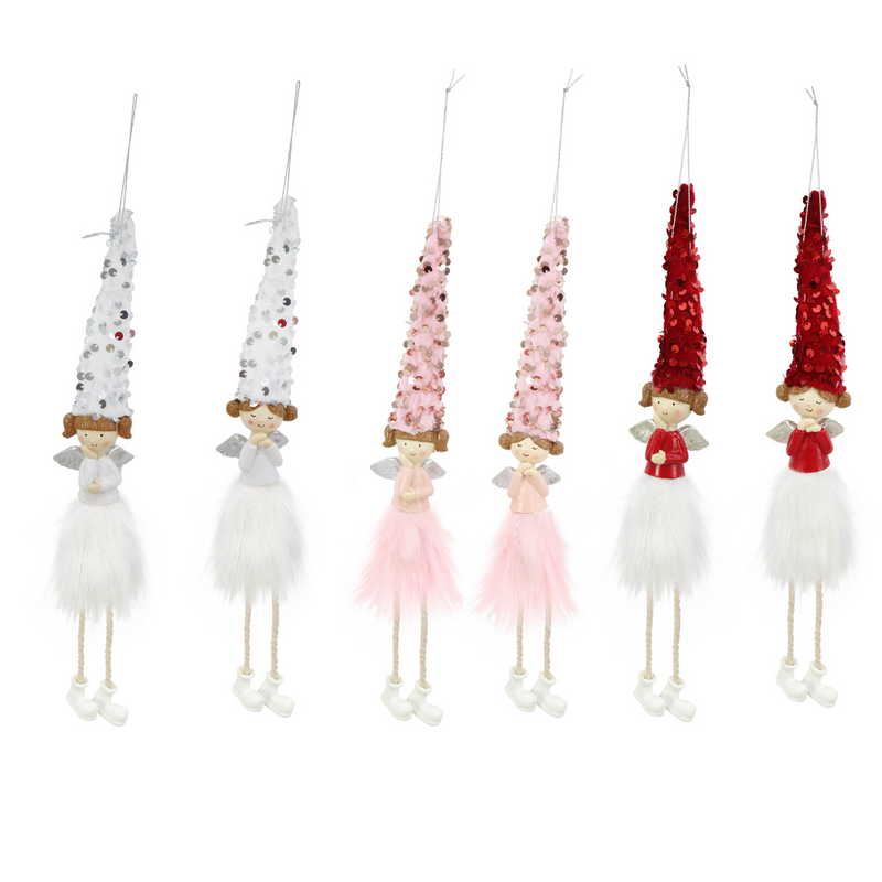 Hanging Angel Sequin Hat Asstd
