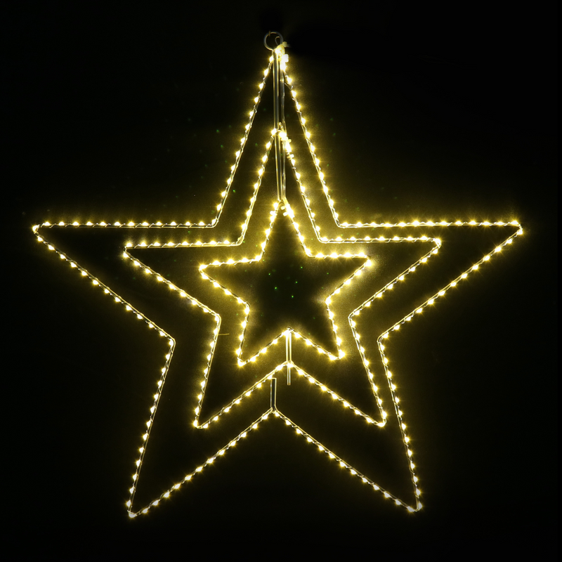LED Starry Wire 3D Star 60cm