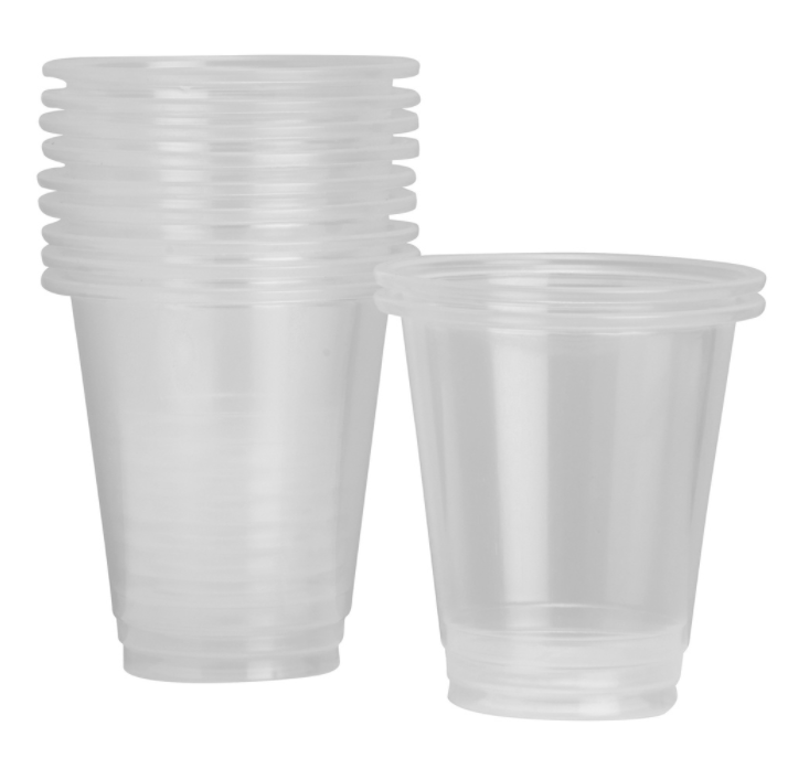 FS Clear Small Cups (225ml, Pack of 50)