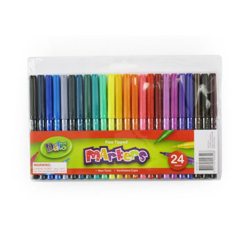 Marker Colour Fine Tip 24pk