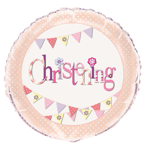 Christening Pink Foil Balloon 45cm