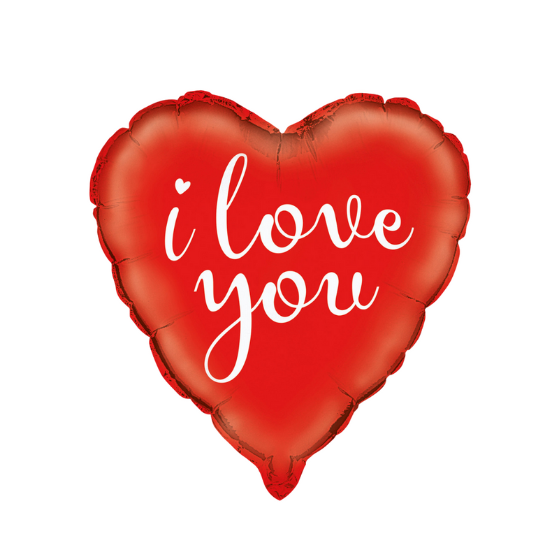 Foil Balloon 45cm I Love You Heart