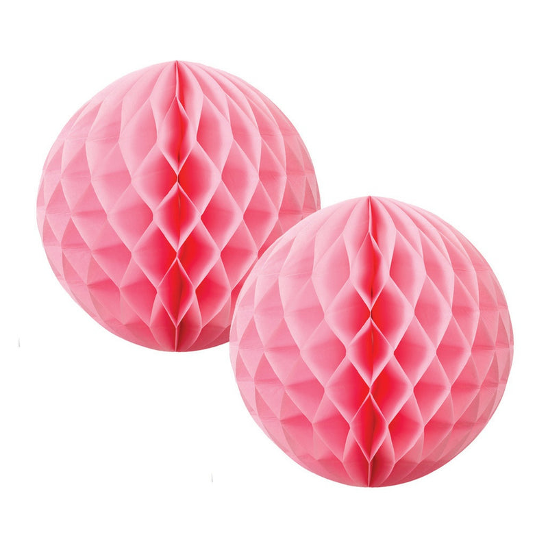 Honeycomb Ball Classic Pink 15cm 2 pk Five Star