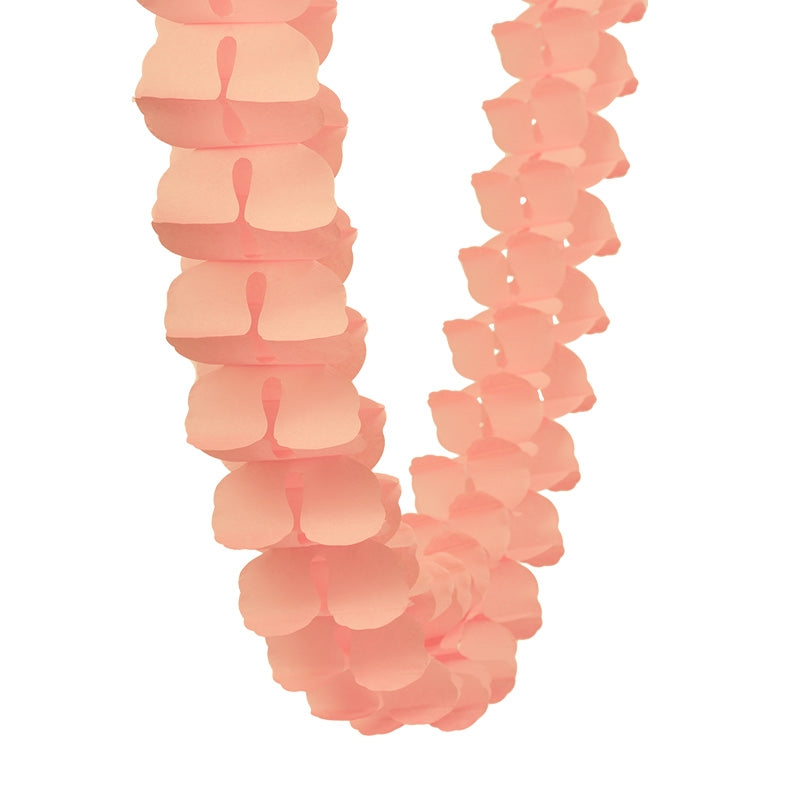 Honeycomb Garland Peach 4m Five Star
