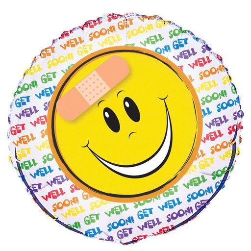 Get Well Smile Foil Balloon 45cm