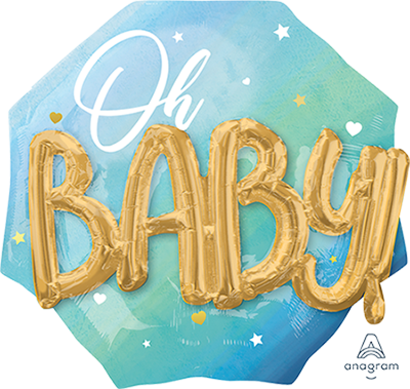 Baby boy blue balloon arrangement