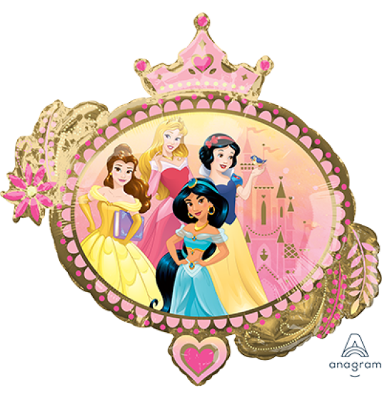 Foil Balloon 86cm XL Supershape Disney Princesses Once Upon A Time