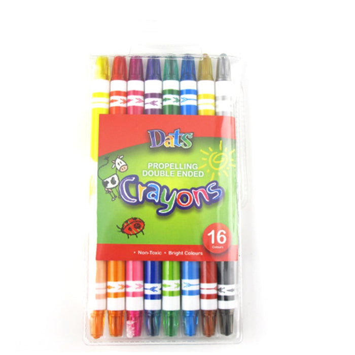 Crayon Propelling Double Ended in PVC Wallet 8pk