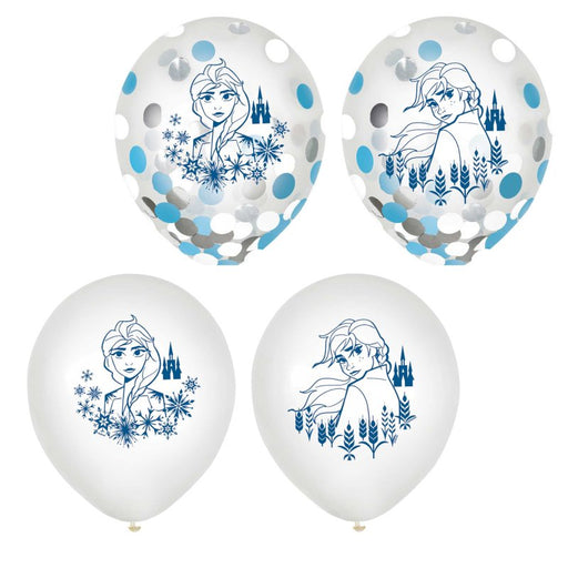 Frozen 2 Confetti Filled Latex Balloons 30cm