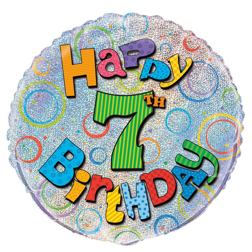7th Birthday Foil Balloon 45cm