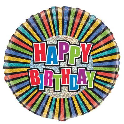 Birthday Colours Foil Balloon 45cm