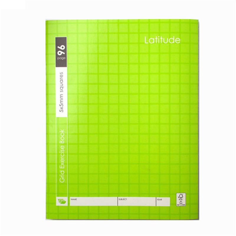 Book Grid 17x22cm 5mm Ruled 96pg P7.1 FSC Mix Credit 170x220mm