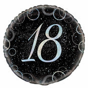 Glitz Silver 18th Birthday Foil Balloon 45cm