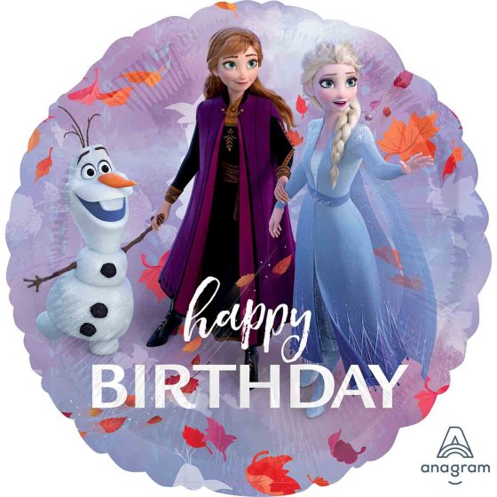 Foil Balloon 45cm Frozen 2 Happy Birthday