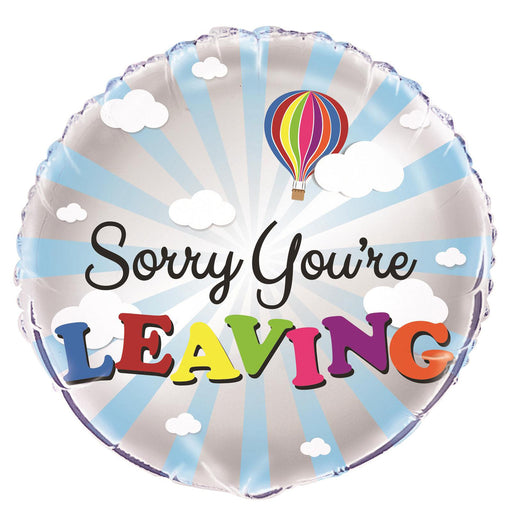 Sorry You're Leaving Foil Balloon 45cm