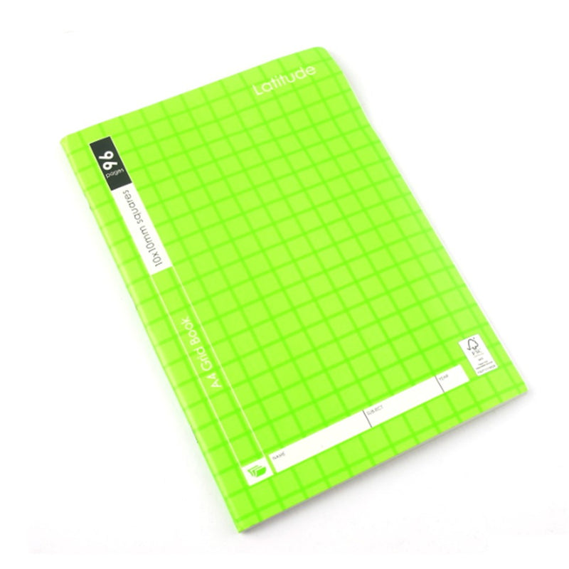 Book Grid A4 10mm Ruled 96pg P7.1 FSC Mix