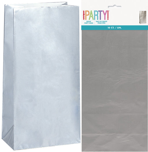 Paper Bags Silver 10pk