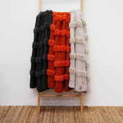 Darby Chenille Throw Charcoal 130x160cm – thumbnail