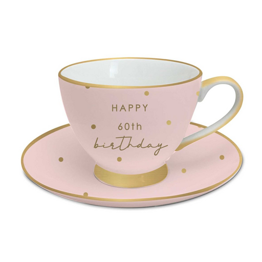 Ronis 60th Tea Cup and Saucer Set
