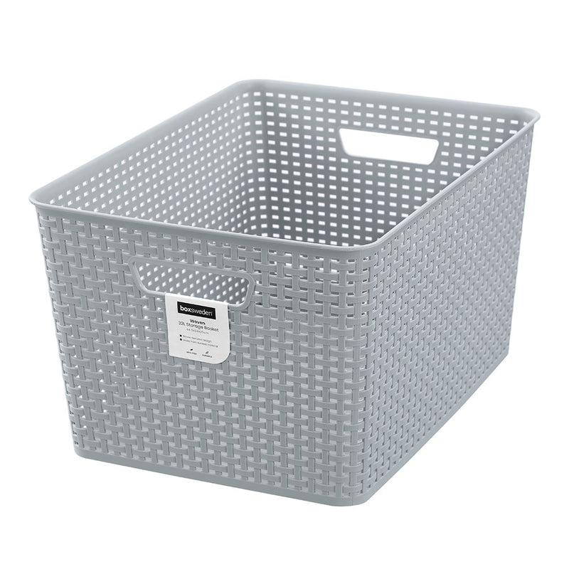 Woven Pattern Baskets 32L 44.5x34x25cm