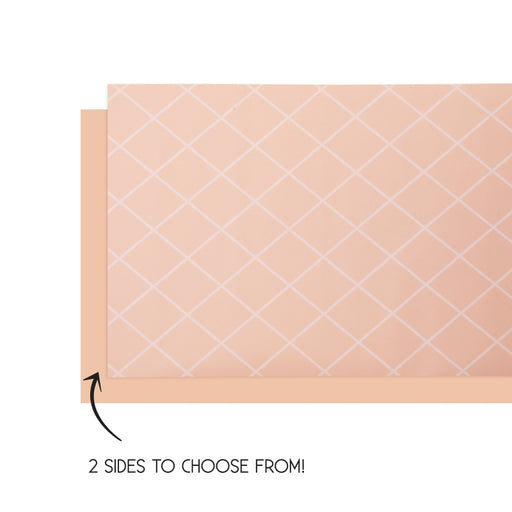 FS Table Runner Reversible Peach 4mx35cm