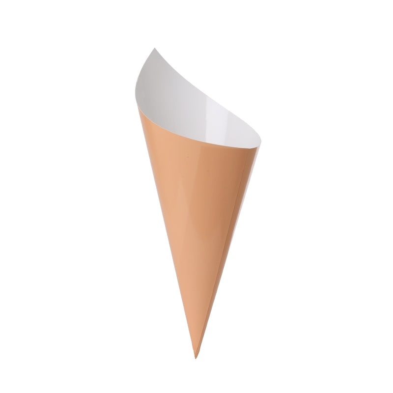 FS Paper Snack Cone Peach 10pk